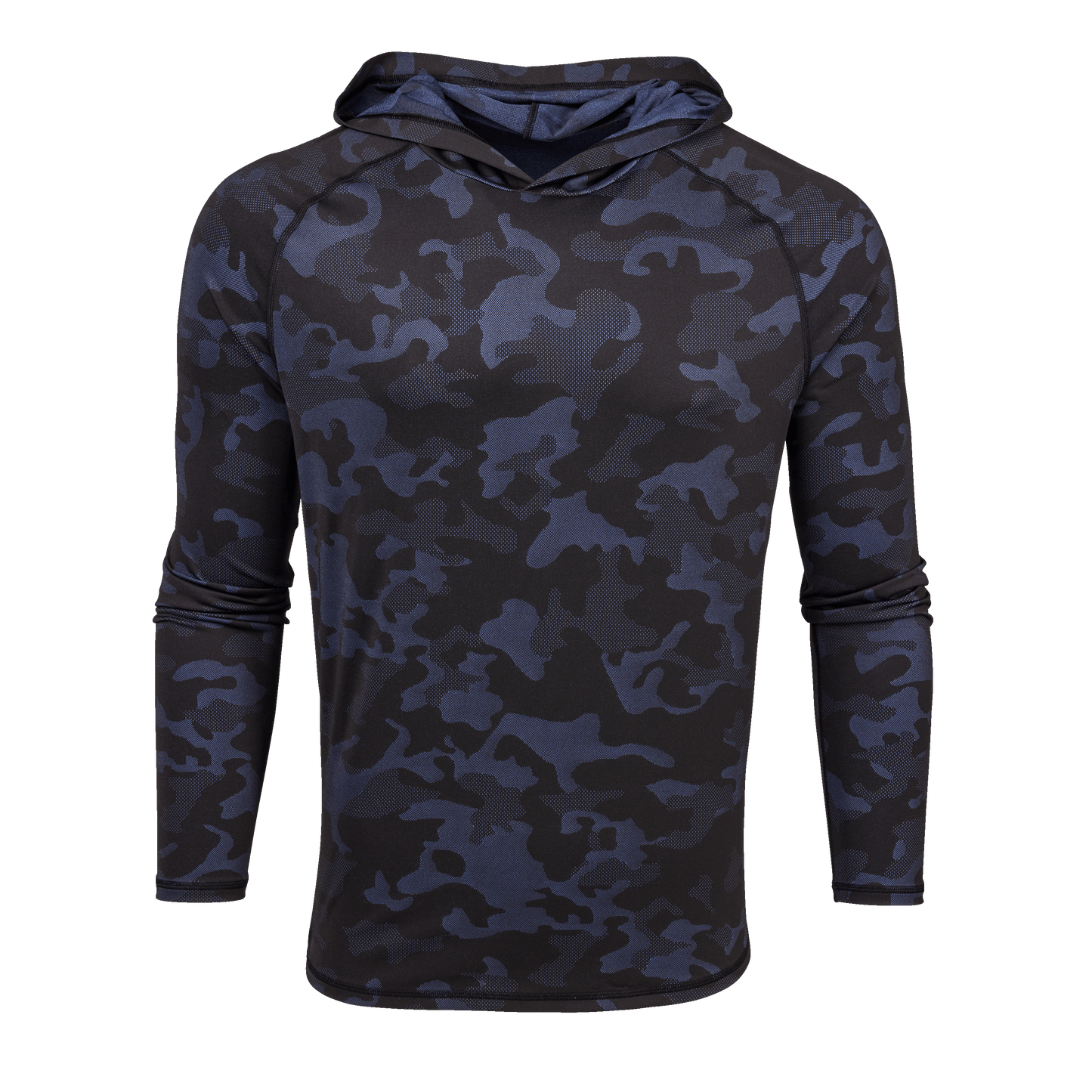 Greyson Wolfpack Camo Kennebec Sport Hoodie in dark blue camouflage pattern